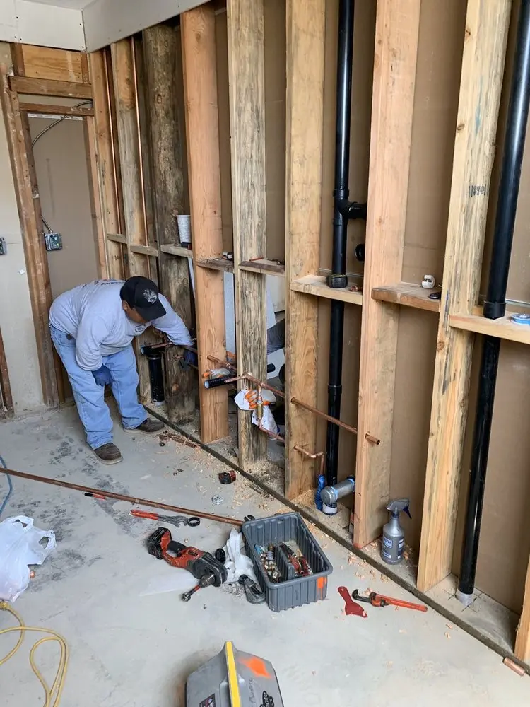 Commercial rough-in plumbing for Gas Line Repair in Duryea